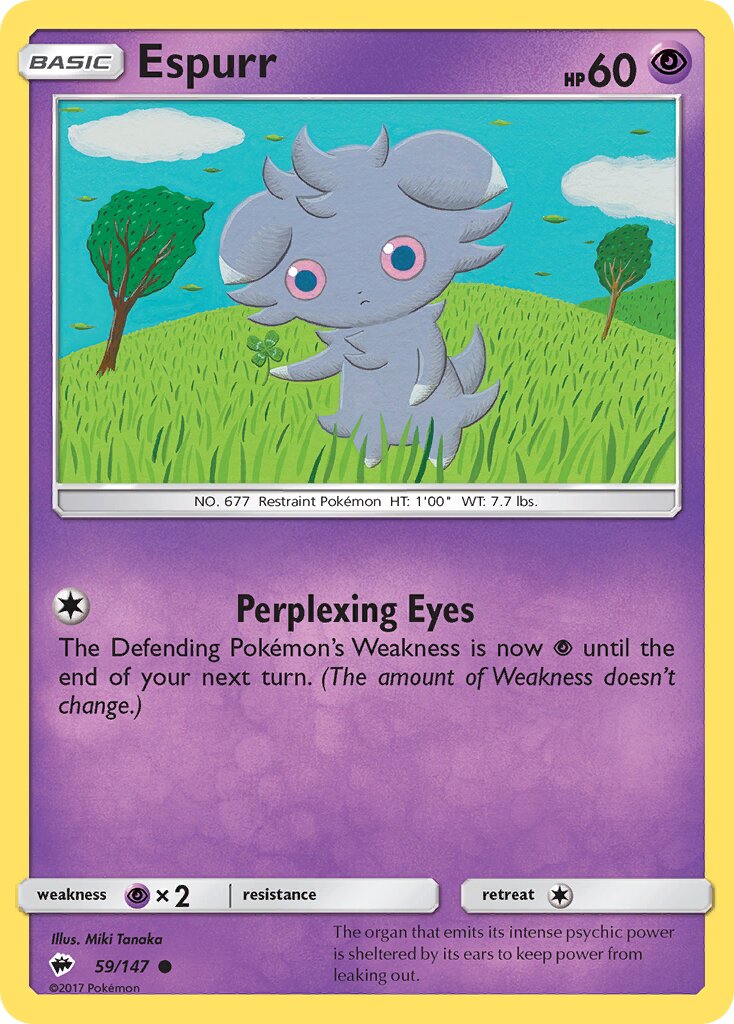 Espurr 059/169 — Burning Shadows (English Pokémon TCG card)