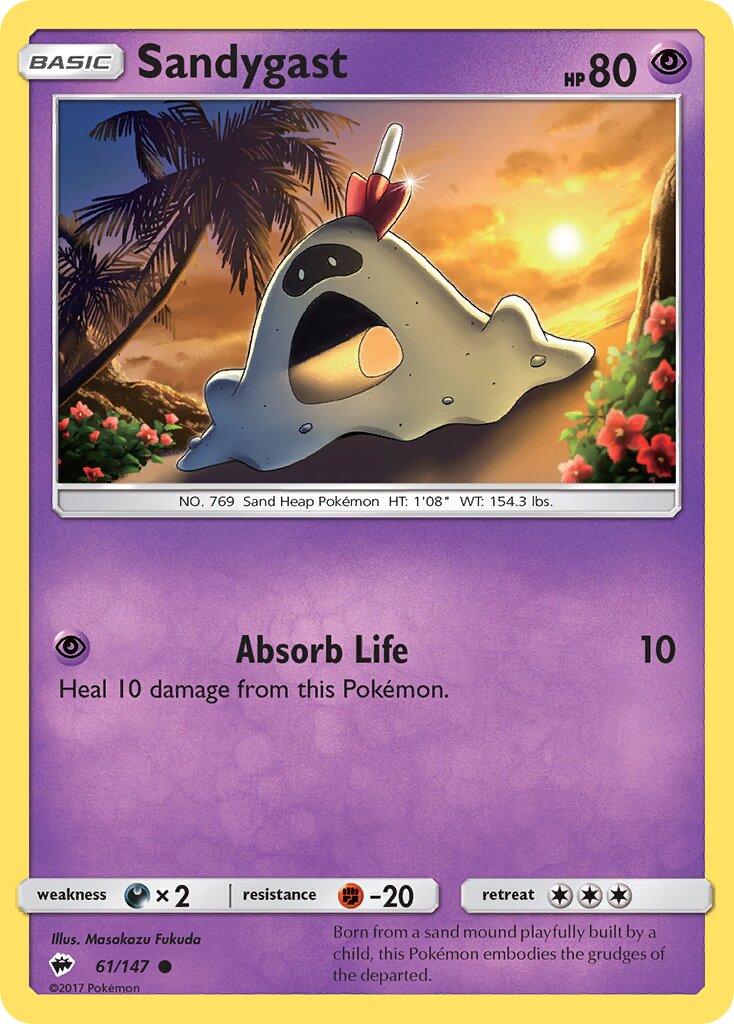Sandygast 061/169 — Burning Shadows (English Pokémon TCG card)