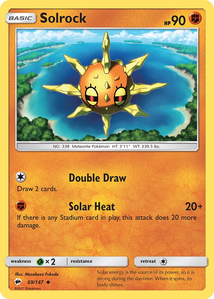 Solrock 069/169 — Burning Shadows (English Pokémon TCG card)