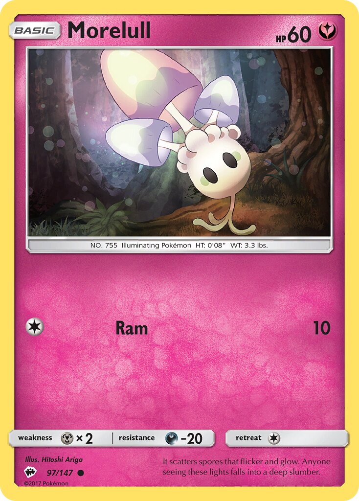 Morelull 097/169 — Burning Shadows (English Pokémon TCG card)