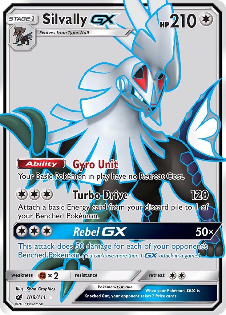Silvally-GX 108/125 — Crimson Invasion (English Pokémon TCG card)