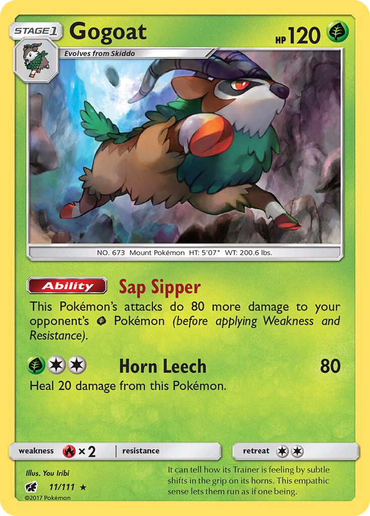 Gogoat 011/125 — Crimson Invasion (English Pokémon TCG card)