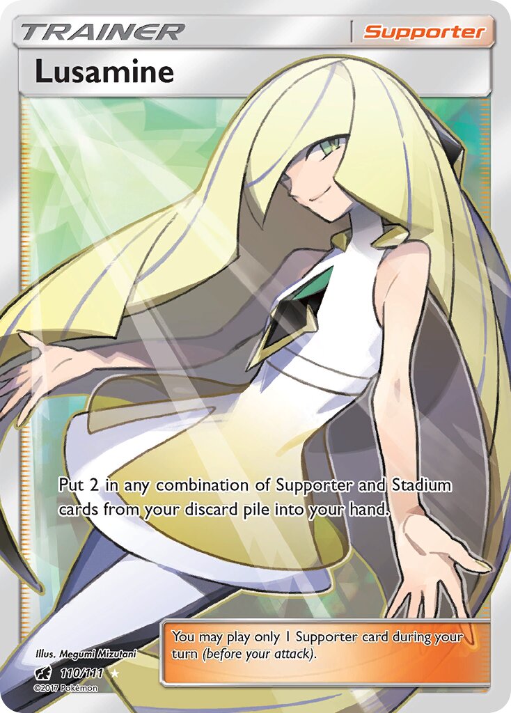 Lusamine 110/125 — Crimson Invasion (English Pokémon TCG card)