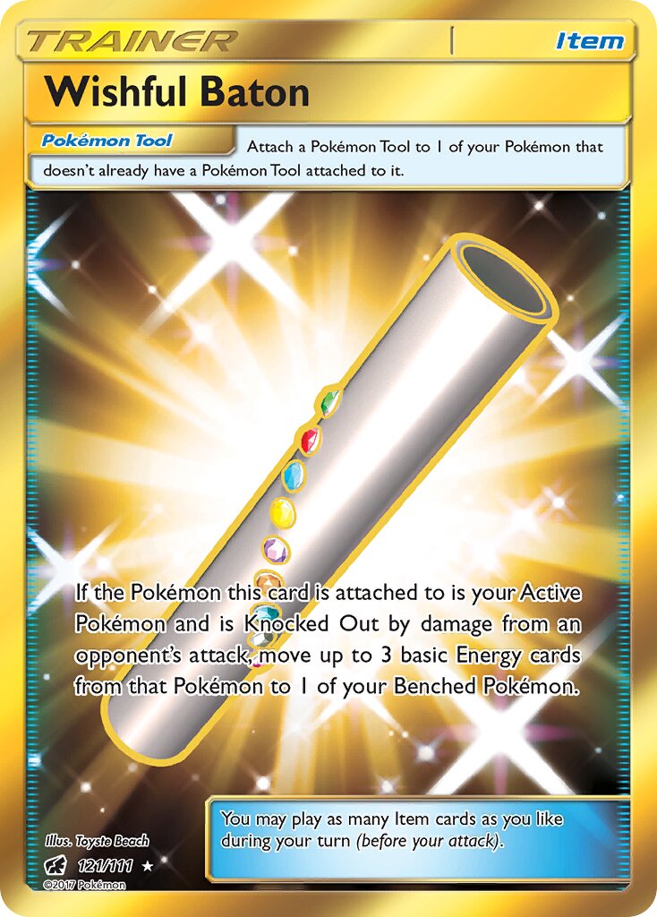 Wishful Baton 121/125 — Crimson Invasion (English Pokémon TCG card)