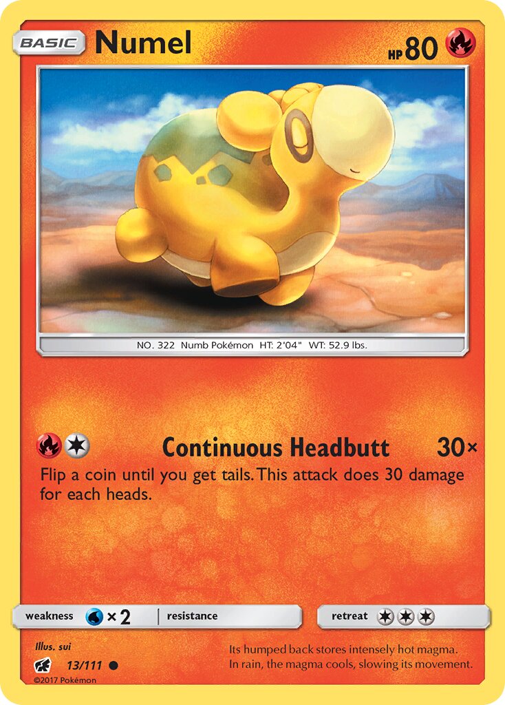 Numel 013/125 — Crimson Invasion (English Pokémon TCG card)