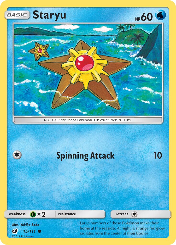 Staryu 015/125 — Crimson Invasion (English Pokémon TCG card)