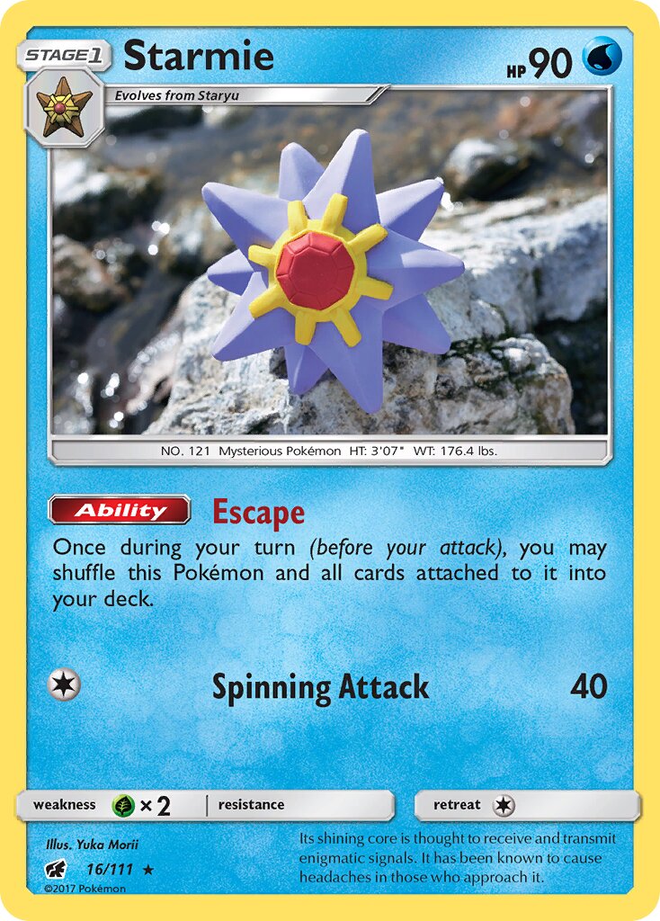 Starmie 016/125 — Crimson Invasion (English Pokémon TCG card)