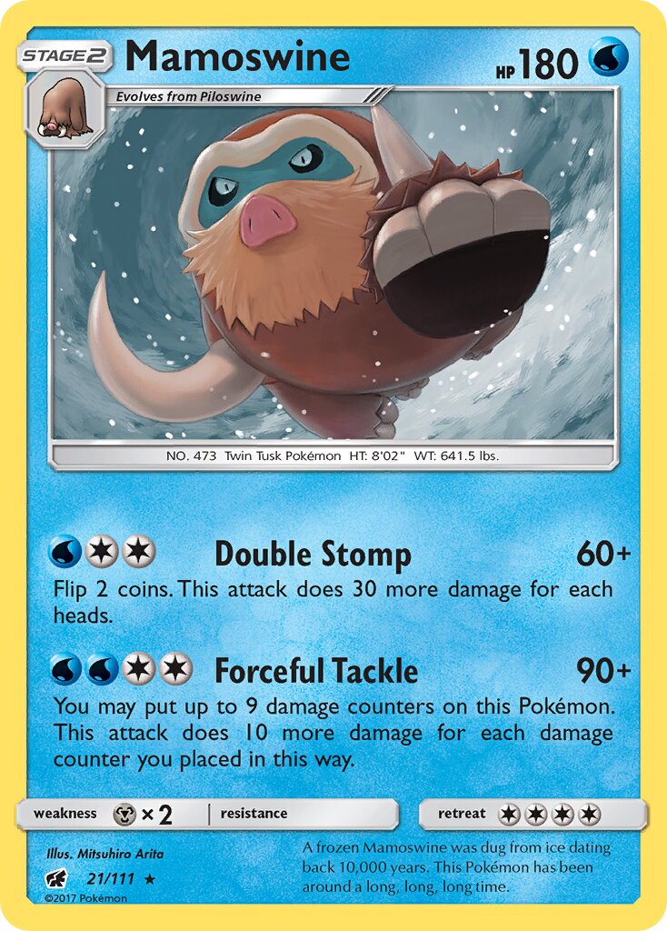 Mamoswine 021/125 — Crimson Invasion (English Pokémon TCG card)