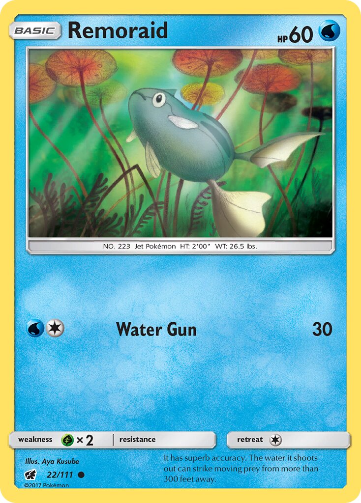 Remoraid 022/125 — Crimson Invasion (English Pokémon TCG card)