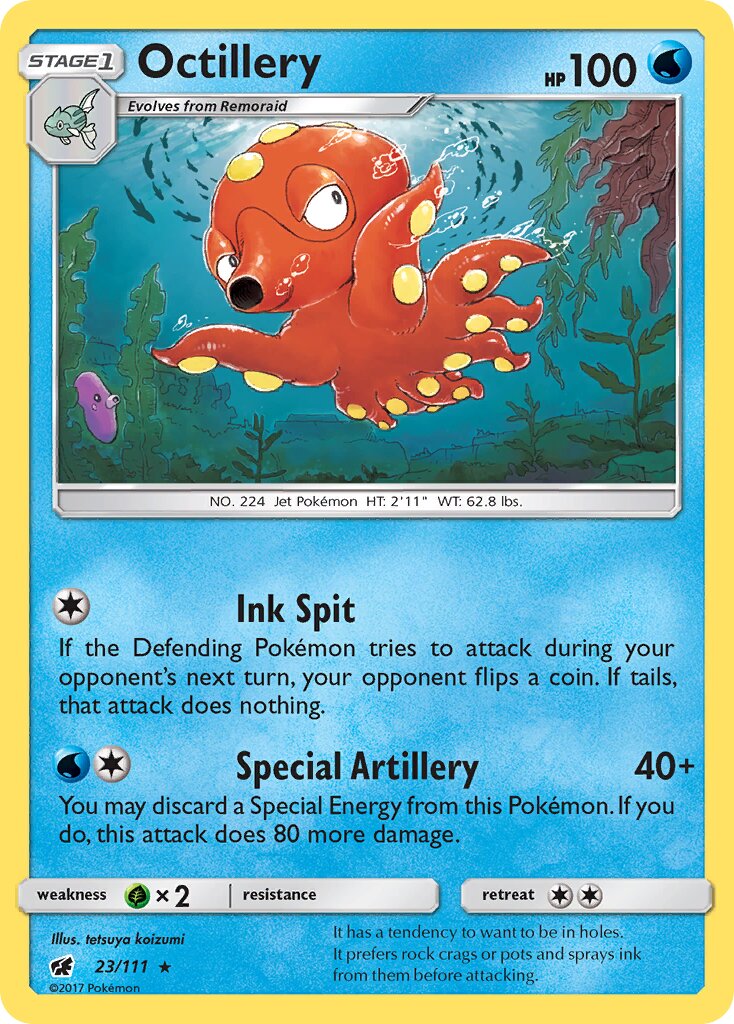 Octillery 023/125 — Crimson Invasion (English Pokémon TCG card)