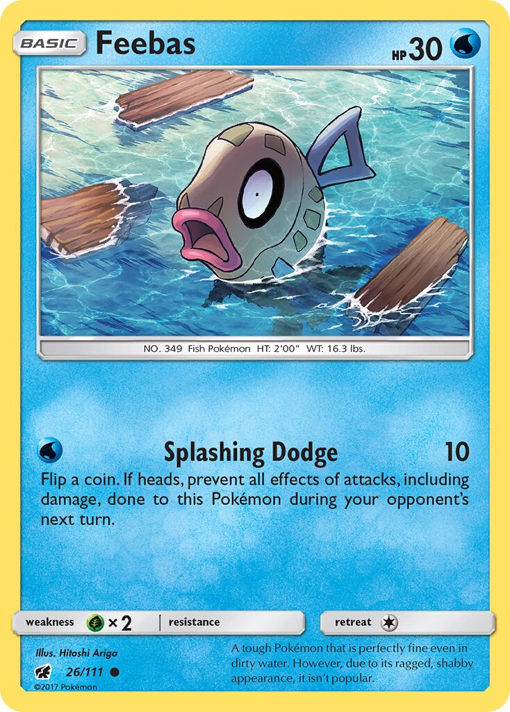 Feebas 026/125 — Crimson Invasion (English Pokémon TCG card)