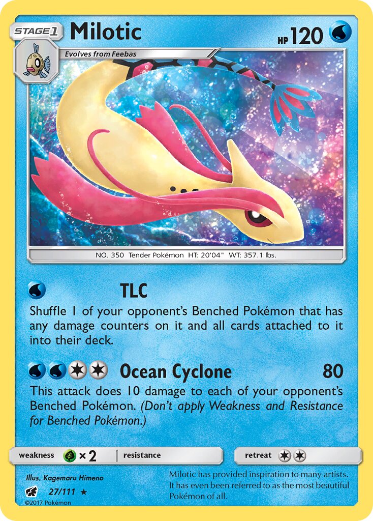 Milotic 027/125 — Crimson Invasion (English Pokémon TCG card)