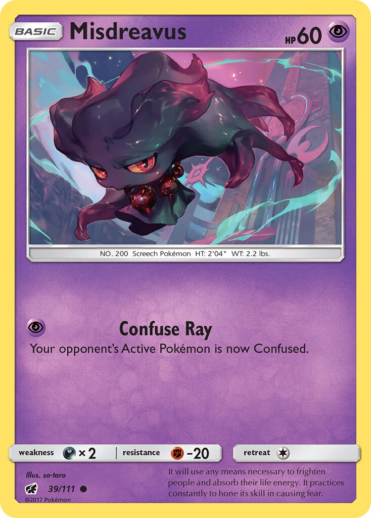 Misdreavus 039/125 — Crimson Invasion (English Pokémon TCG card)