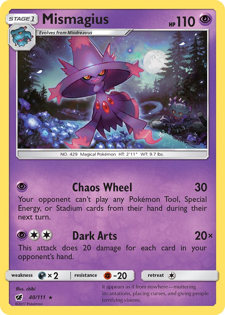 Mismagius 040/125 — Crimson Invasion (English Pokémon TCG card)