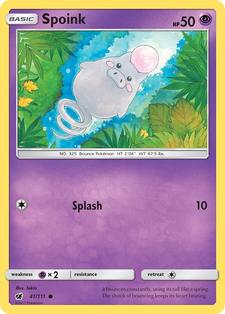 Spoink 041/125 — Crimson Invasion (English Pokémon TCG card)