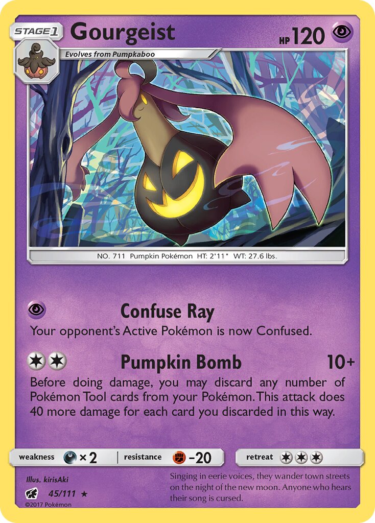 Gourgeist 045/125 — Crimson Invasion (English Pokémon TCG card)