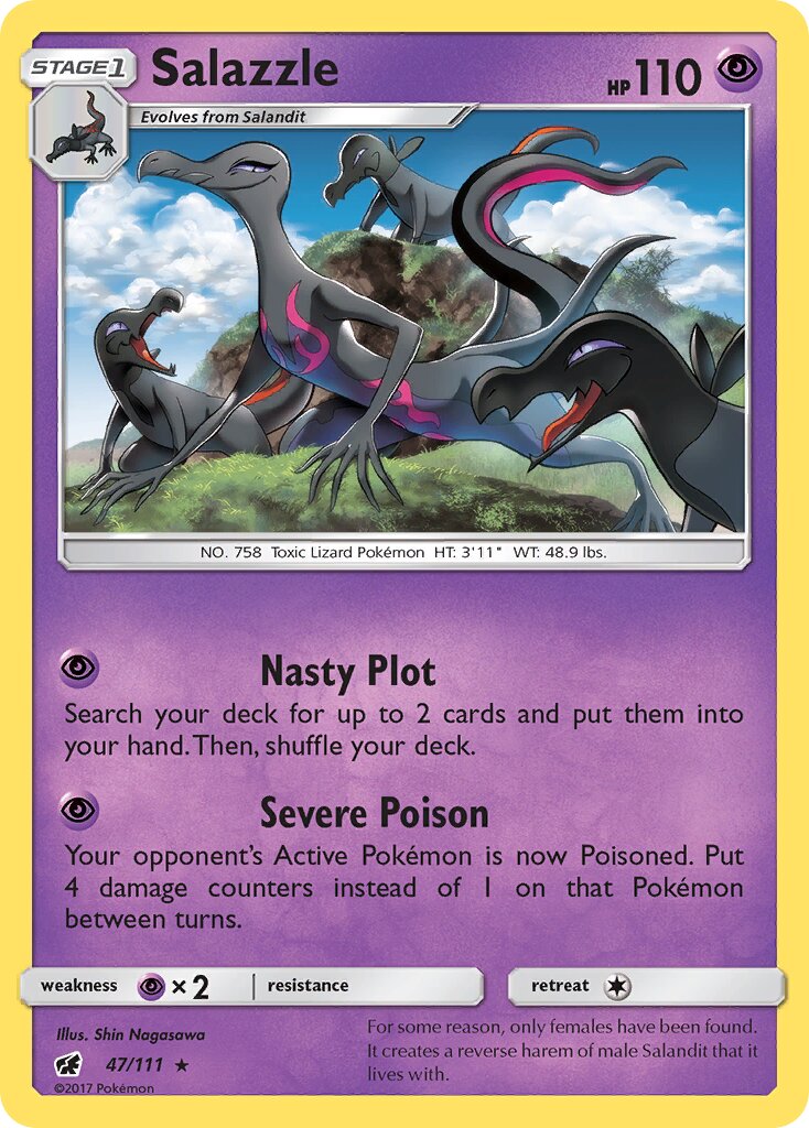 Salazzle 047/125 — Crimson Invasion (English Pokémon TCG card)