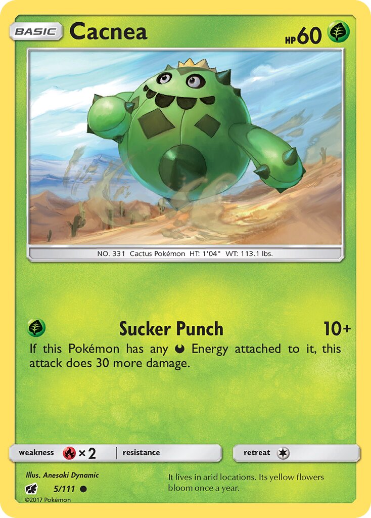 Cacnea 005/125 — Crimson Invasion (English Pokémon TCG card)