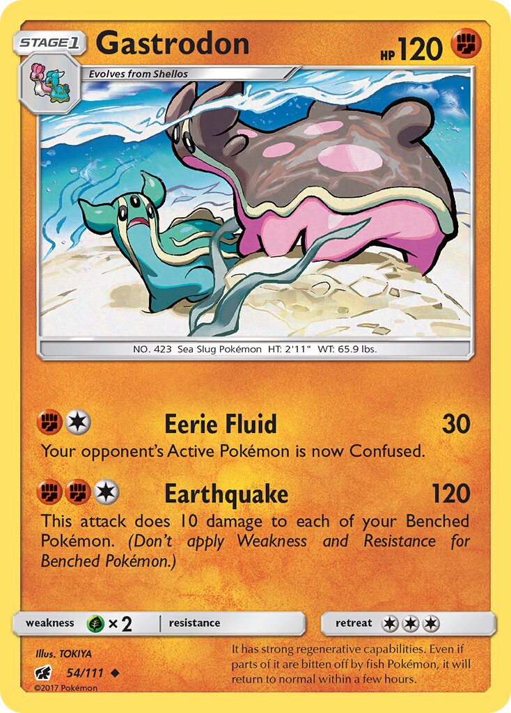 Gastrodon 054/125 — Crimson Invasion (English Pokémon TCG card)