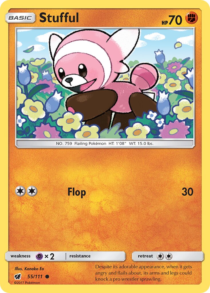 Stufful 055/125 — Crimson Invasion (English Pokémon TCG card)