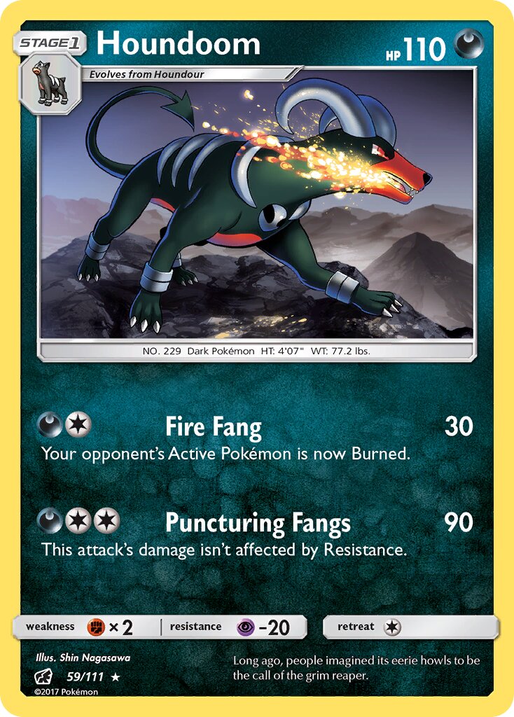 Houndoom 059/125 — Crimson Invasion (English Pokémon TCG card)