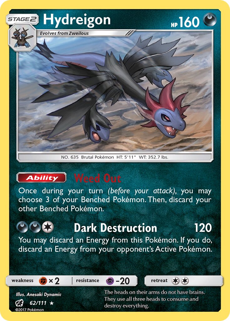 Hydreigon 062/125 — Crimson Invasion (English Pokémon TCG card)
