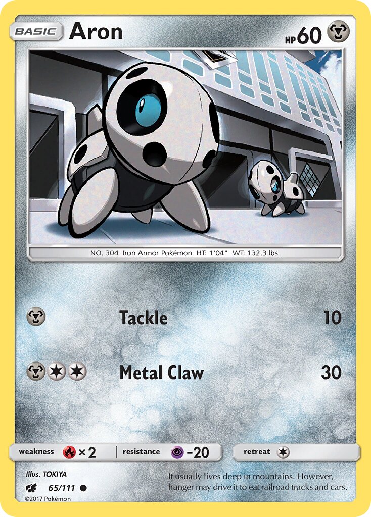 Aron 065/125 — Crimson Invasion (English Pokémon TCG card)