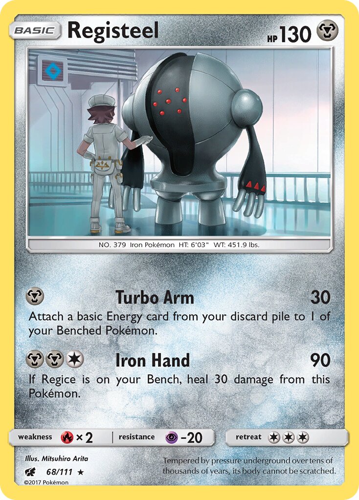Registeel 068/125 — Crimson Invasion (English Pokémon TCG card)
