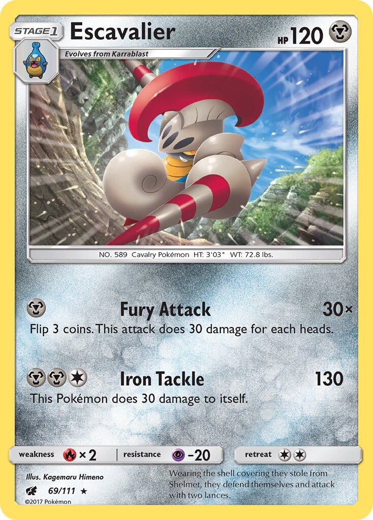 Escavalier 069/125 — Crimson Invasion (English Pokémon TCG card)