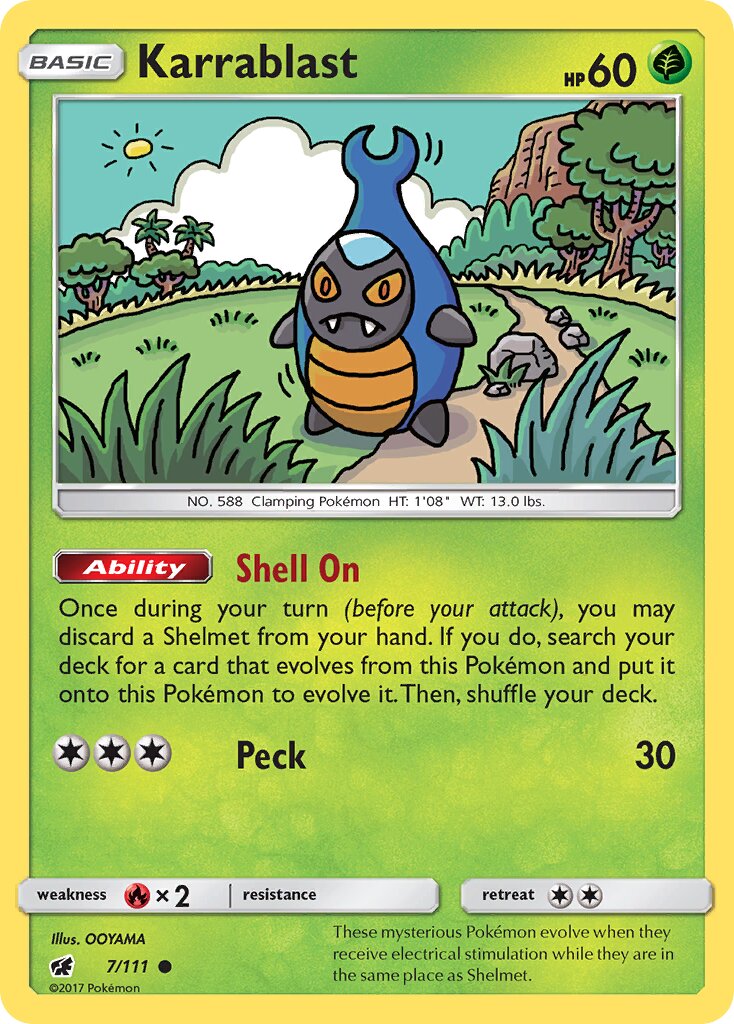 Karrablast 007/125 — Crimson Invasion (English Pokémon TCG card)