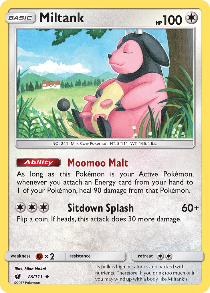 Miltank 078/125 — Crimson Invasion (English Pokémon TCG card)
