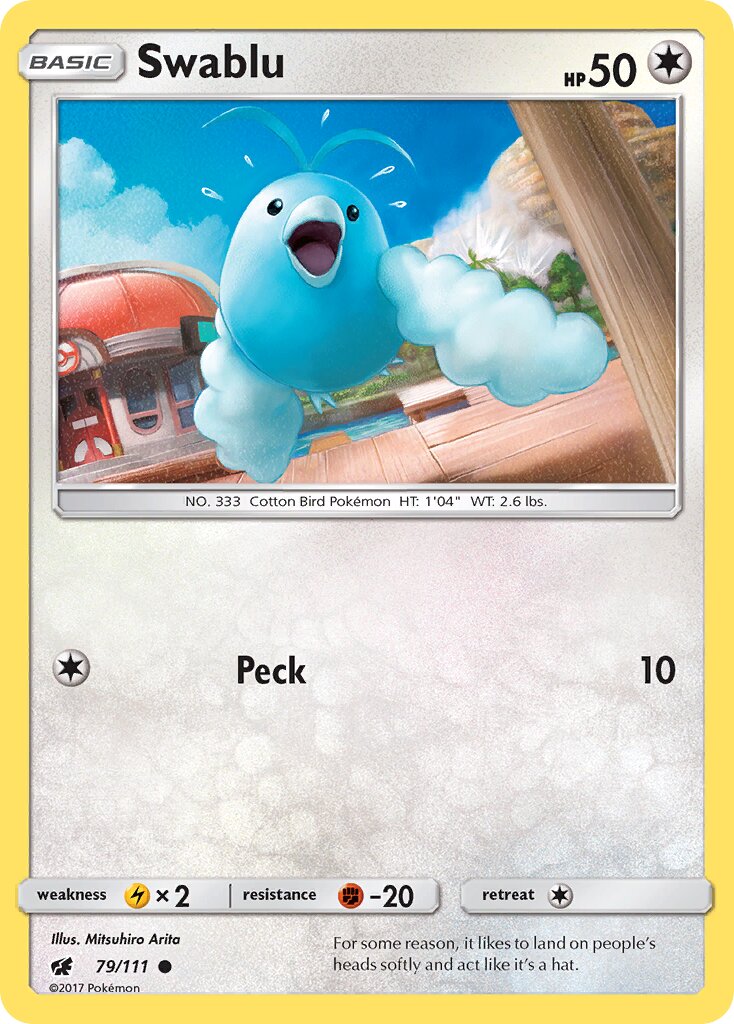 Swablu 079/125 — Crimson Invasion (English Pokémon TCG card)
