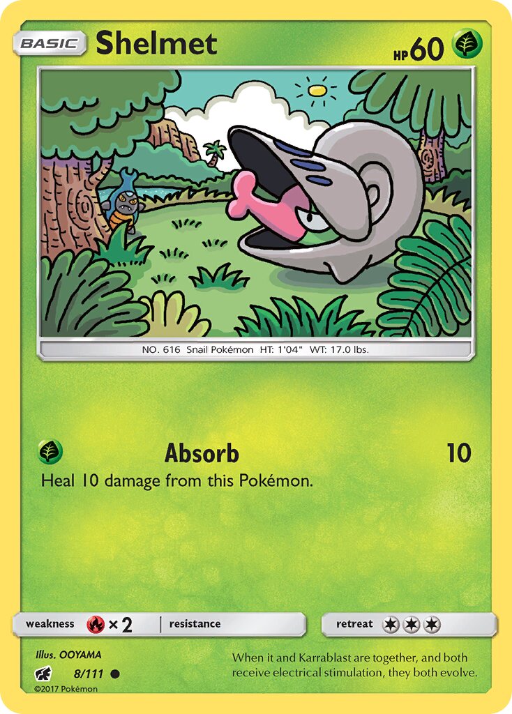 Shelmet 008/125 — Crimson Invasion (English Pokémon TCG card)