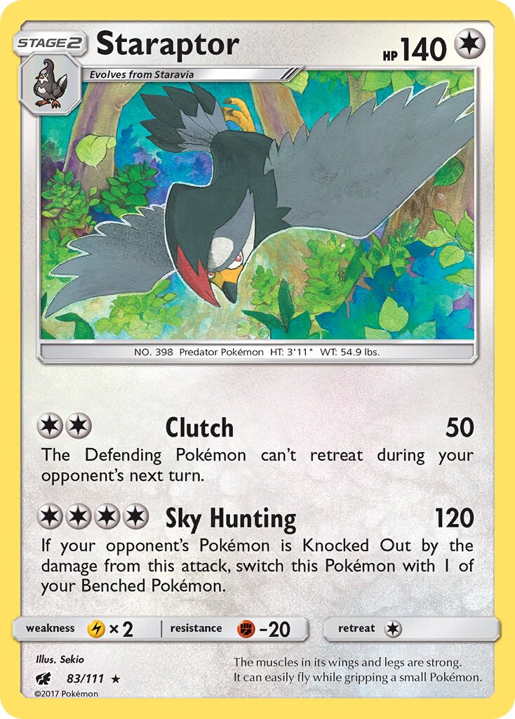 Staraptor 083/125 — Crimson Invasion (English Pokémon TCG card)