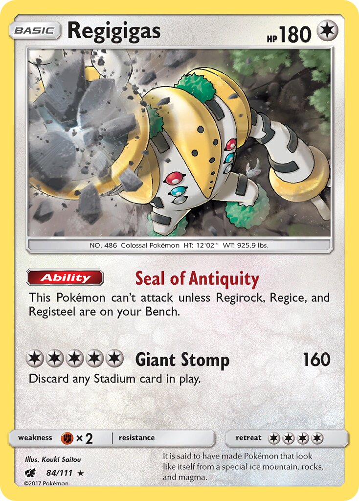 Regigigas 084/125 — Crimson Invasion (English Pokémon TCG card)