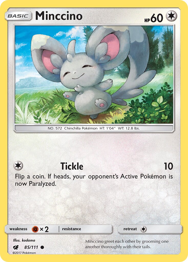 Minccino 085/125 — Crimson Invasion (English Pokémon TCG card)