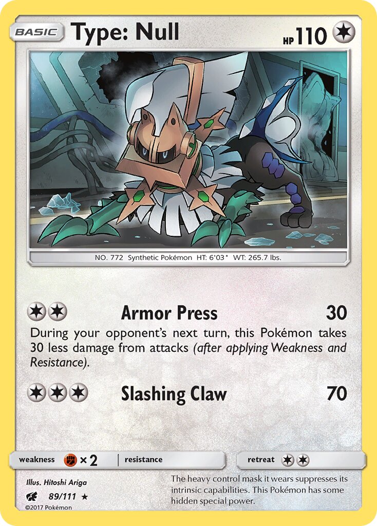Type: Null 089/125 — Crimson Invasion (English Pokémon TCG card)
