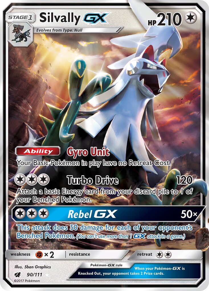 Silvally-GX 090/125 — Crimson Invasion (English Pokémon TCG card)