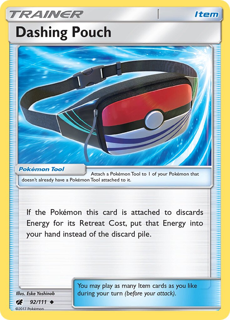 Dashing Pouch 092/125 — Crimson Invasion (English Pokémon TCG card)