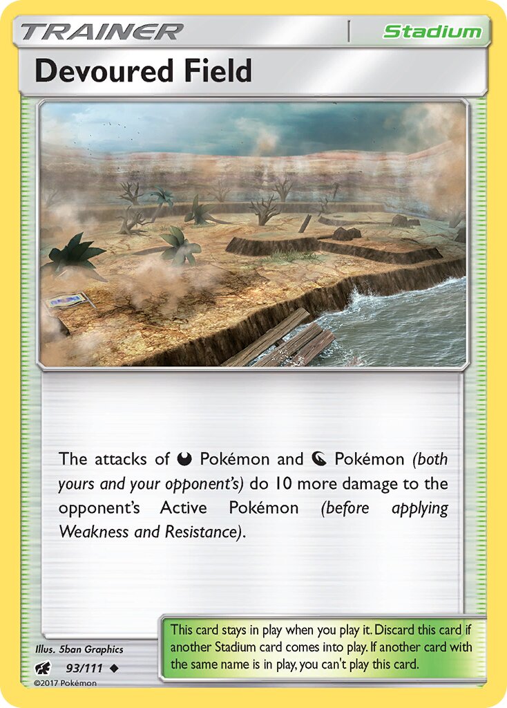 Devoured Field 093/125 — Crimson Invasion (English Pokémon TCG card)