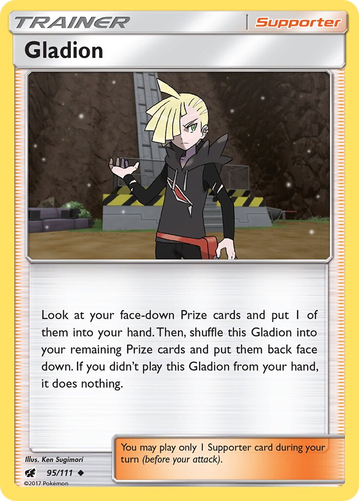 Gladion 095/125 — Crimson Invasion (English Pokémon TCG card)