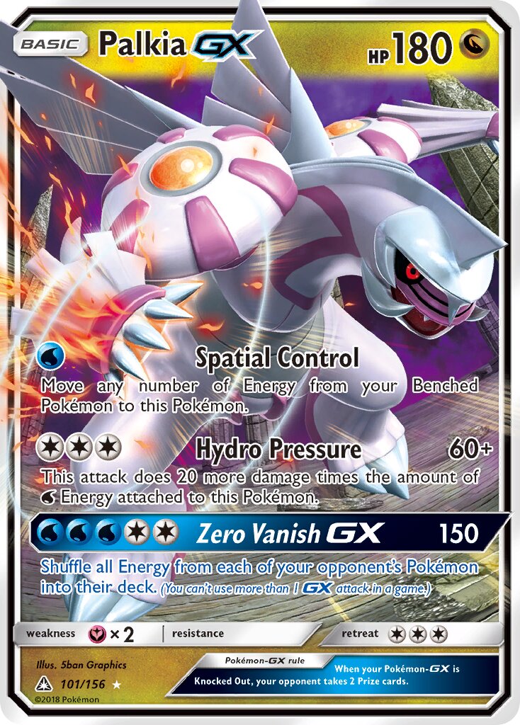 Palkia-GX 101/173 — Ultra Prism (English Pokémon TCG card)