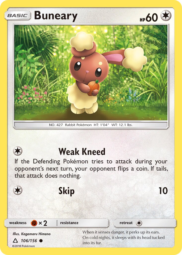 Buneary 106/173 — Ultra Prism (English Pokémon TCG card)