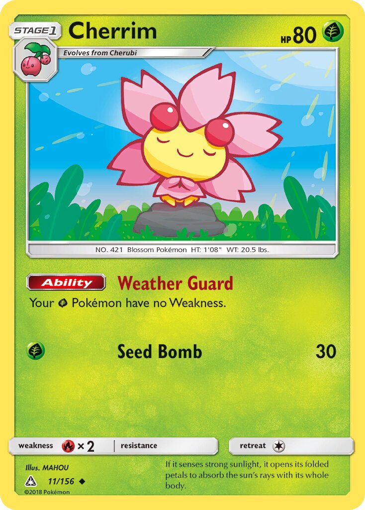 Cherrim 011/173 — Ultra Prism (English Pokémon TCG card)