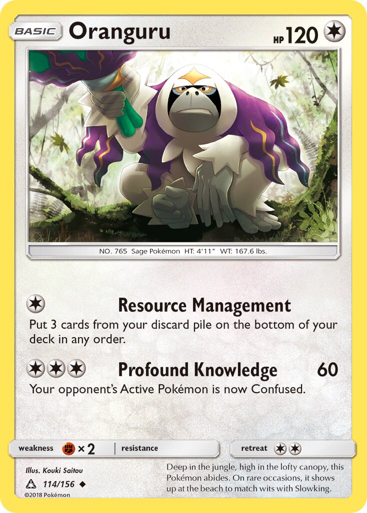 Oranguru 114/173 — Ultra Prism (English Pokémon TCG card)