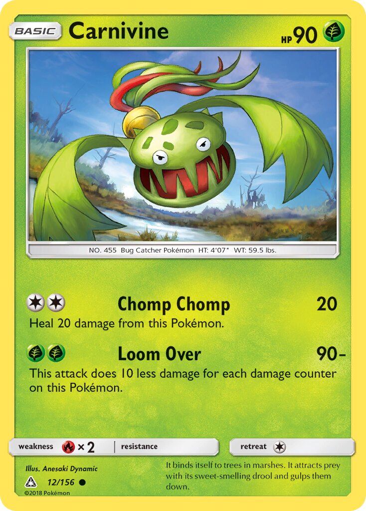 Carnivine 012/173 — Ultra Prism (English Pokémon TCG card)