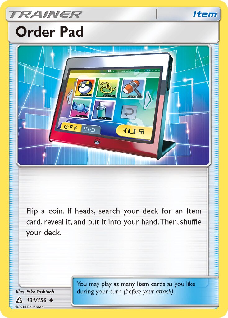 Order Pad 131/173 — Ultra Prism (English Pokémon TCG card)