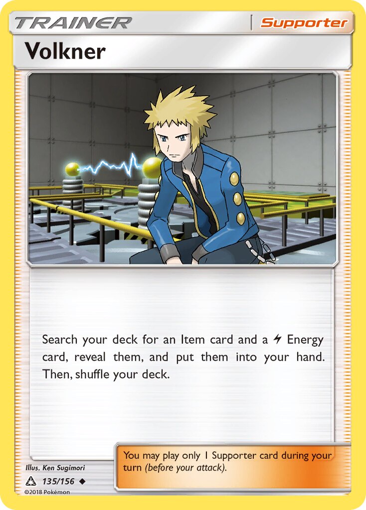 Volkner 135/173 — Ultra Prism (English Pokémon TCG card)