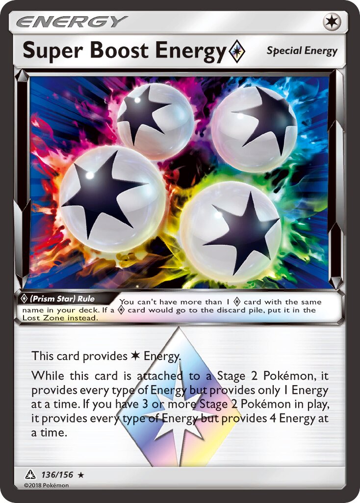 Super Boost Energy ◇ 136/173 — Ultra Prism (English Pokémon TCG card)