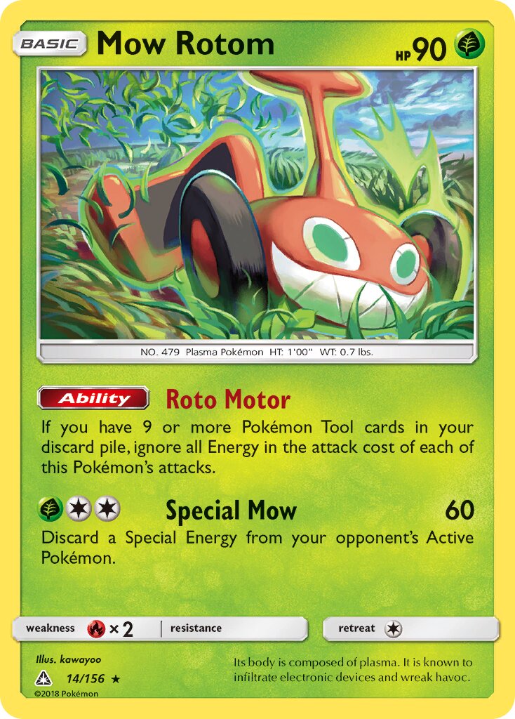 Mow Rotom 014/173 — Ultra Prism (English Pokémon TCG card)